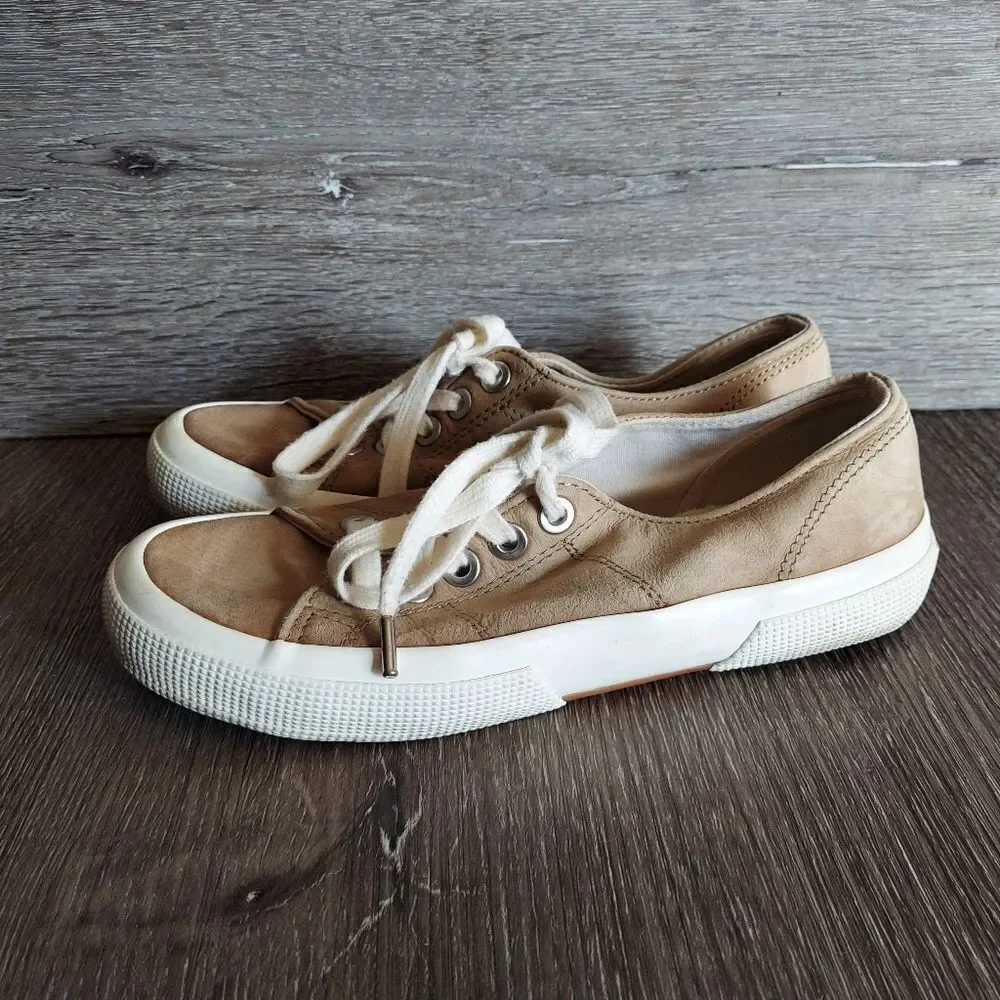 Lauren Ralph Lauren Jolie Tennis Shoes Ladies Suede Sneaker Size 6 Lace Up